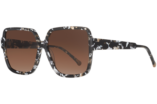 Black and white speckled
