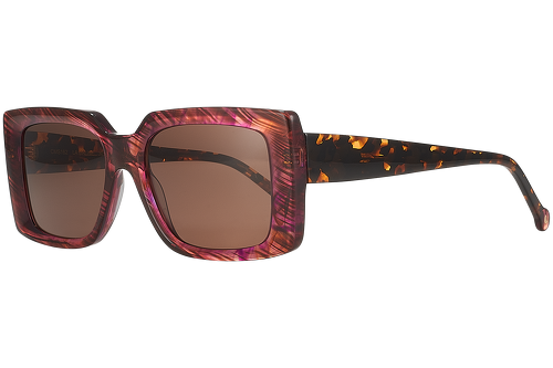 Brown & fuschia