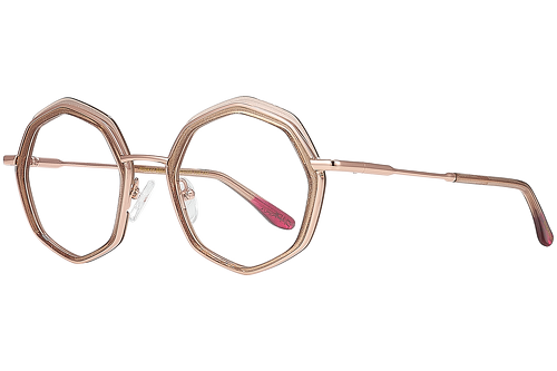 Brown Pink Glitter
