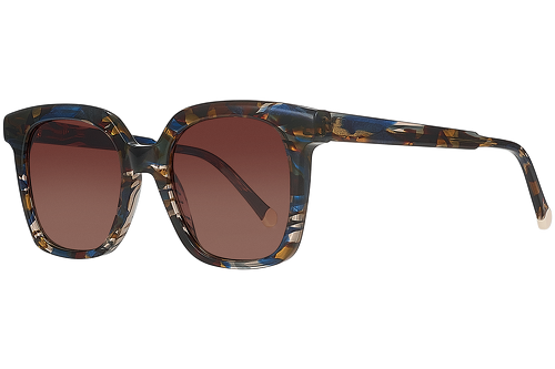 Striped Brown & Blue