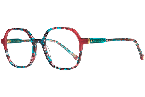 Blue & Red Speckled