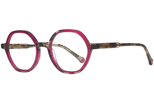 Brown & fuschia