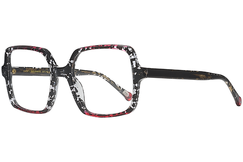 Speckled Black, Crystal & Red
