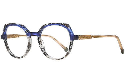 Blue and Marbled Black & White