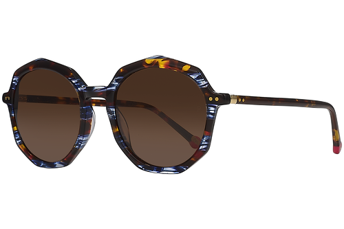 Striped Brown & Blue