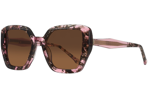 Pink & Brown Marbled