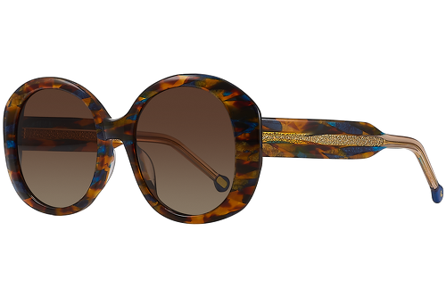 Blue & Orange Marbled