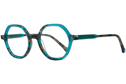 Turquoise & brown