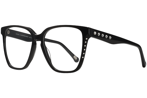 Black & Rhinestones: Frame and Face