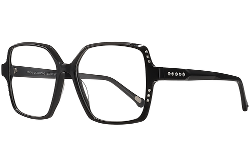 Black & Rhinestones: Frame and Face