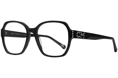 Black & Rhinestones: Frame and Face