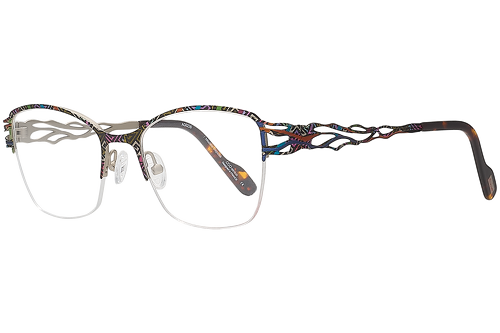 Colourful marbled