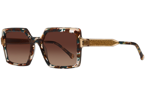 Brown &  Blue Marbled