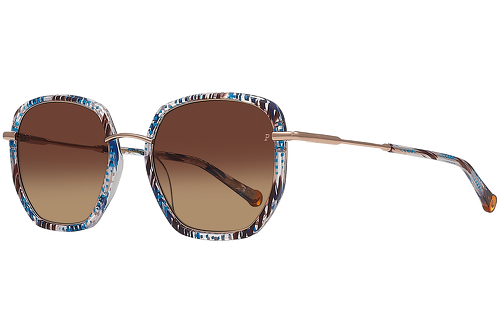 Striped Brown & Blue