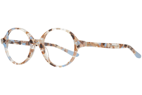 Blue mottled & beige